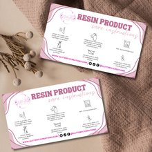 Load image into Gallery viewer, Resin Product Care Instructions