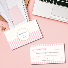 Load image into Gallery viewer, Custom Thank You Cards