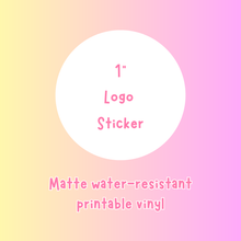 Load image into Gallery viewer, Personalized 1 Inch Round Business Logo Stickers | Custom Logo Stickers for Small Business Packaging