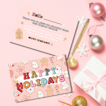 Load image into Gallery viewer, Gingerbread Happy Holidays Thank You Cards