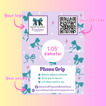 Load image into Gallery viewer, Custom Phone Grip / Socket Backing Cards – Perfect for Small Business Packaging & Display