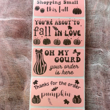 Load image into Gallery viewer, Pink Fall Thermal Stickers