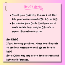 Load image into Gallery viewer, Custom Badge Reel Display Cards With Care Instructions