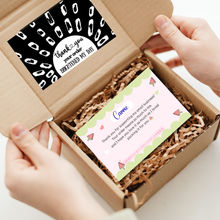 Load image into Gallery viewer, Thanks a Melon Summer Thank You Cards – Small Business Packaging Inserts (Set of 25, 50, or 100)