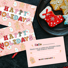 Load image into Gallery viewer, Gingerbread Happy Holidays Thank You Cards