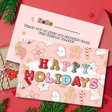 Load image into Gallery viewer, Gingerbread Happy Holidays Thank You Cards