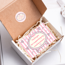 Load image into Gallery viewer, Coquette Thank You Cards – Pink Bow Small Business Packaging Inserts (Set of 25, 50, or 100)