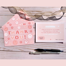 Load image into Gallery viewer, Pink Smiley Face Insert Cards