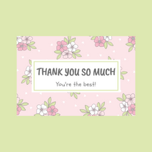 Load image into Gallery viewer, Sweet Floral You're The Best Insert Cards