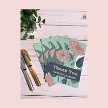 Load image into Gallery viewer, Zinnia Thank You Cards