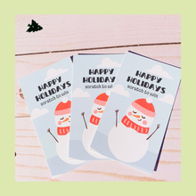 Load image into Gallery viewer, Winter Snowman Scratch Off Cards
