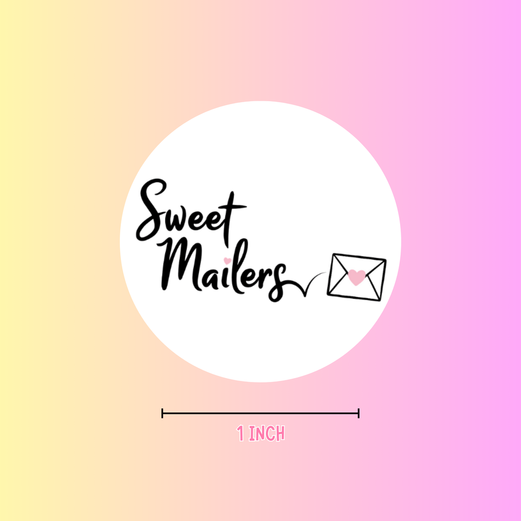 Personalized 1 Inch Round Business Logo Stickers | Custom Logo Stickers for Small Business Packaging
