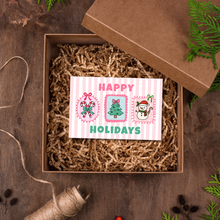 Load image into Gallery viewer, Coquette Happy Holidays Thank You Cards | Holiday Packaging Inserts for Small Businesses
