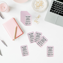 Load image into Gallery viewer, Glass Cup Care Cards for Small Business Packaging
