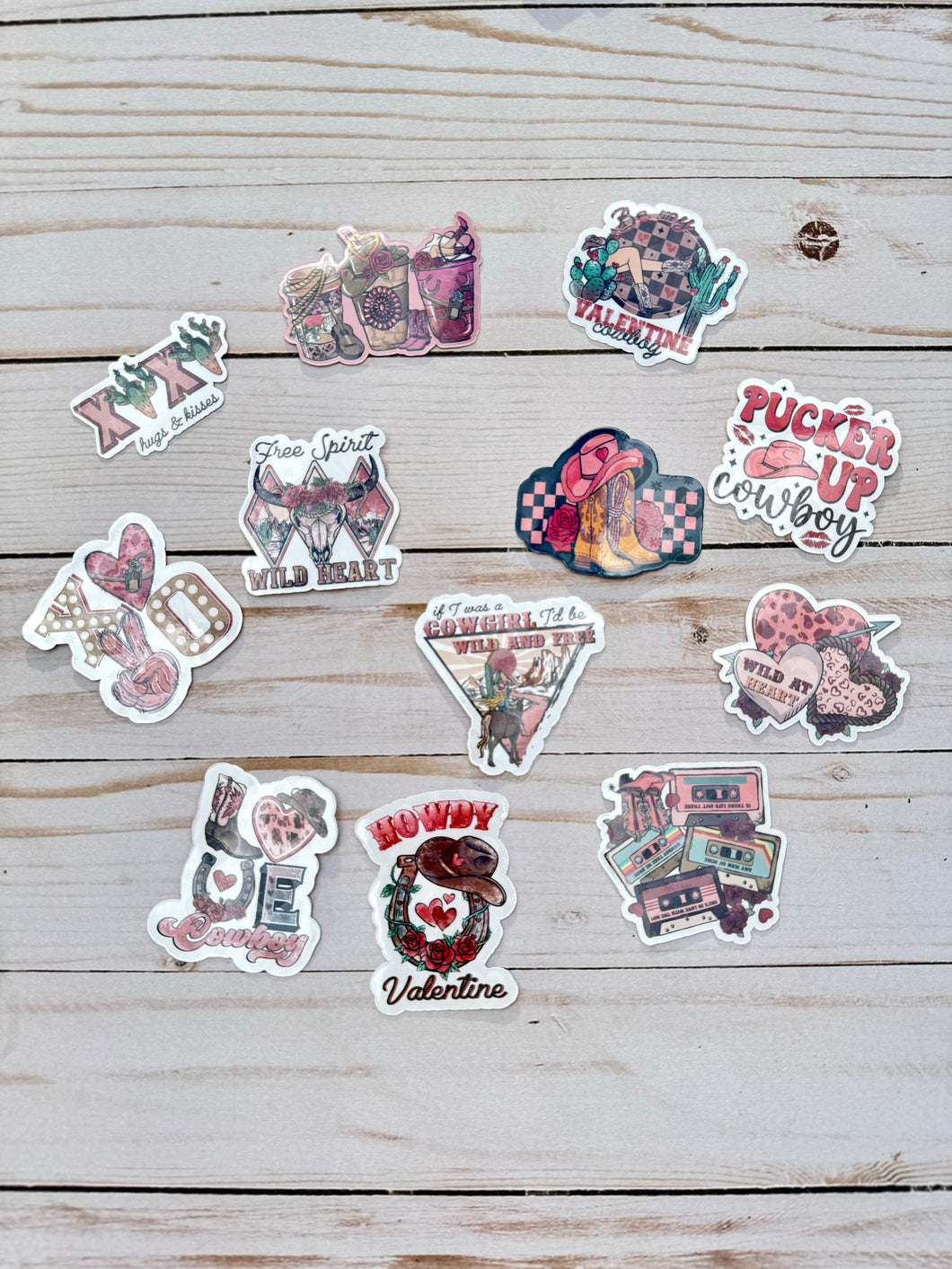 Valentine's Day Western Sticker Pack