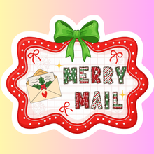 Load image into Gallery viewer, Christmas Thank You Packaging Stickers | Coquette Holiday Stickers for Small Business
