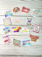 Load image into Gallery viewer, Holographic Motivational Sticker Pack

