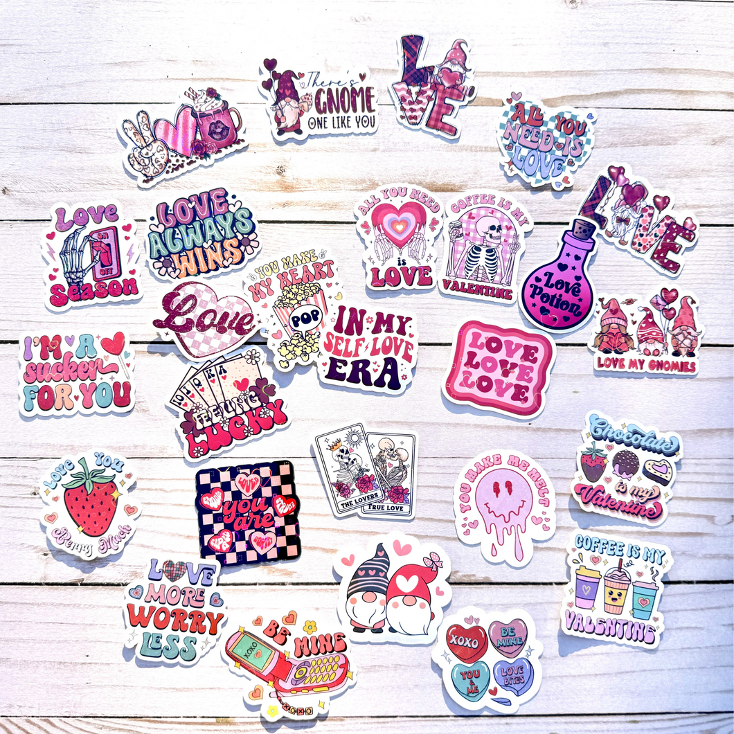 Retro Valentine's Day Sticker Pack