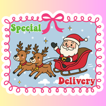 Load image into Gallery viewer, Christmas Thank You Packaging Stickers | Coquette Holiday Stickers for Small Business
