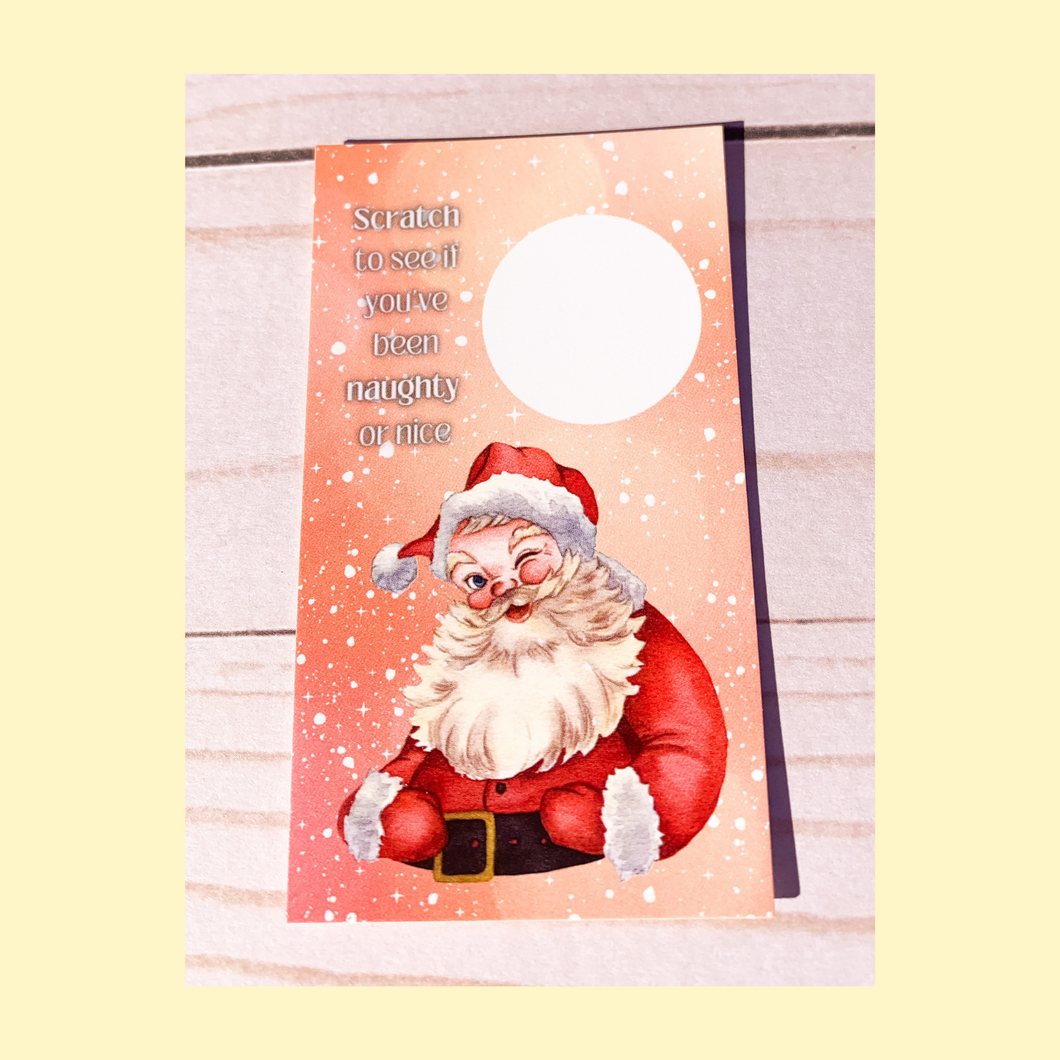 Naughty or Nice Scratch Off Cards